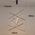 Axyaa Modern Ceiling Chandelier: Elegant Dining Room Pendant Light for Stylish Indoor Lighting