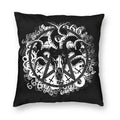 Axyaa Hail Satan Pattern Sofa Cushion Cover Pillowcase Home Decoration Party Car Bedding