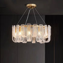 Axyaa Crystal Chandelier Pendant Light for Living Room and Bedroom