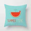 Axyaa Cartoon Watermelon Banana Print Seat Cushion Cover