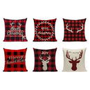 Linen Christmas Cushion Covers for Couch Living Room - Axyaa Glam Décor