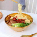 Axyaa Stainless Steel Double-layer Ramen Bowl Japanese-style Kitchen Tableware