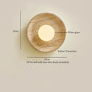 Axyaa LED Wall Lamps: Nordic Minimalism Bedroom & Living Room Light, Yellow Travertine