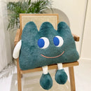 Axyaa Green Beauty Face Grass Cushion Car Pillow