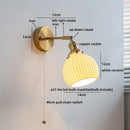 Axyaa Nordic LED Wall Light Fixture Indoor Bathroom Stair Bedroom Bedside Wall Lamp