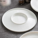 Axya Ceramic Round Dinner Plate Set for Home Kitchen Dining
