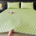 Axyaa Summer Cooling Mat Set with Latex Filling and Ice Silk Fabric