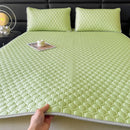 Axyaa Summer Cooling Mat Set with Latex Filling and Ice Silk Fabric