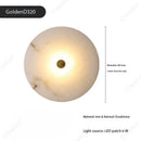 Axyaa LED Marble Round Wall Lamp for Living Room Bedroom Decor