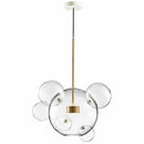 Axyaa Micky Glass Globe LED Pendant Light - Copper Lustre Pendant Lamp