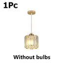 Axyaa Crystal Pendant Light for Restaurant Bar, Kitchen, Bedroom - Modern Minimalist Design