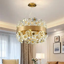 Axyaa Retro Crystal Pendant Light - Elegant and Stylish Stainless Steel Lamp