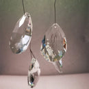 Axyaa Branch Crystal LED Chandelier Golden Finish for Indoor Lighting