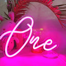 Axyaa Neon Sign Light: Personalized Desk Decor & Baby Birthday Party Gift