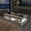 Axyaa Modern RGB LED Coffee Table - Contemporary Centerpiece for Living Spaces