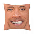 Axyaa Rock Face Cushion Cover: Funny Meme Throw Pillow for Home Decoration