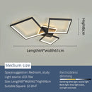 Axyaa Modern Dimmable Black/Gold LED Ceiling Light for Living Room, Bedroom, Study Room