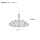 Axyaa Silk Pendant Lamp: Modern Art Lighting Fixture for Bedroom, Living Room & Tea Room