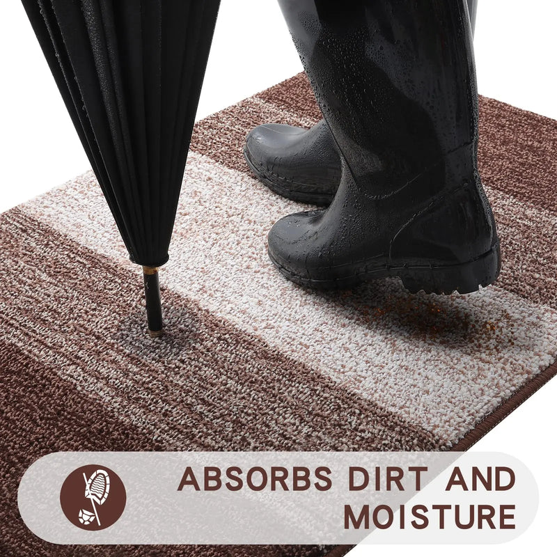 Axyaa Low Profile Mat - Indoor Non-Slip Welcome Doormat with Super Absorbency