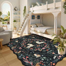 Nordic Print Soft Living Room Rug by Axyaa - Fashionable and Washable Carpet