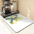 Easter Rabbit Print Kitchen Drying Mat Set by Axyaa