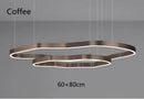 Axyaa Modern Terraces Chandelier Indoor LED Pendant Lamps in Coffee/Gold for Living Room