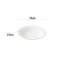 Axyaa Flower Striped Ceramic Plate Set.