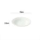 Axyaa Flower Striped Ceramic Plate Set.