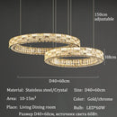 Axyaa Lux Crystal Chandeliers: Nordic Style LED Pendant Ceiling Lamps & Home Decor Lighting