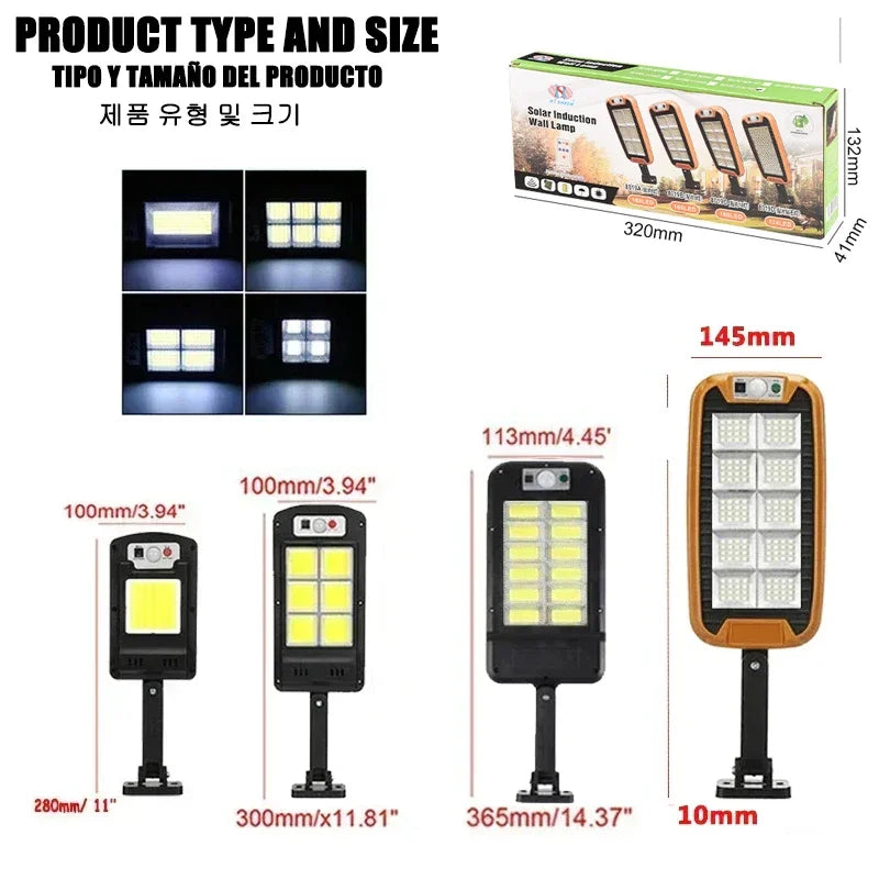 Axyaa Solar Outdoor Street Lights with Remote Control and Motion Sensor