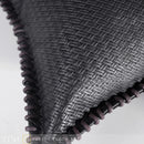 Axyaa Black Calfskin Emossed Pillow Cover for Luxury Model Room Decor