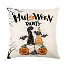 Axyaa Halloween Letter-Print Pillowcase Cojines for Home Sofa Decor