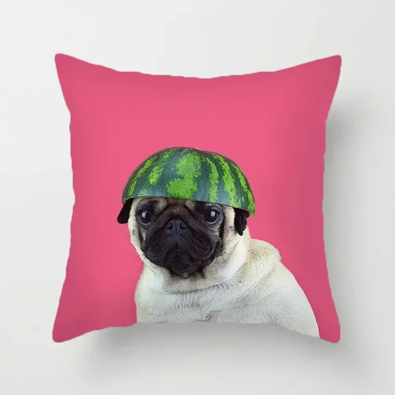 Cute French Bulldog Pillowcase for Home Decor by Axyaa