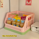 Axyaa Desk Color Storage Basket Organizer with Wheels
