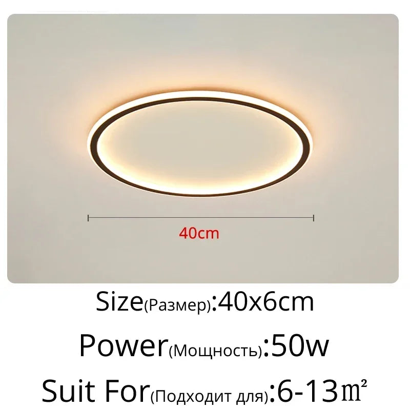 Axyaa Nordic Minimalist LED Ceiling Light for Living Room Kitchen Restaurant