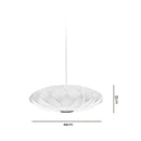 Modern Silk Bubble Pendant Chandelier by Axyaa for Dining Living Room Kitchen Island Bedroom