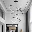 Axyaa Hall & Dining Room Staircase Chandelier - Indoor Ceiling Light Fixtures - Ele