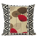 Axyaa Geometric Cushion Cover 45x45cm Linen Abstract Design Pillow