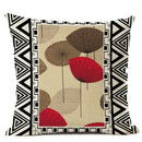 Axyaa Geometric Cushion Cover 45x45cm Linen Abstract Design Pillow