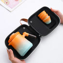 Axyaa Ceramic Travel Tea Set Quick Guest Cup Portable Tea Cup