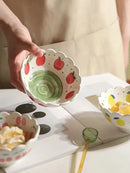 Axyaa Ceramic Fruit Salad Ice Cream Dessert Rice Bowl