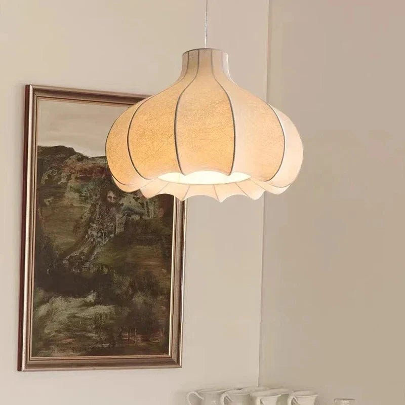 Axyaa Silk LED Chandelier for Nordic Minimalist Living Room deco