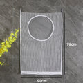 Axyaa Foldable Mesh Laundry Basket Wall Hanging Organizer Hook Household Storage