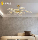 Axyaa Nordic Flush Mount Chandelier for Stylish Ceiling Lighting in Various Rooms