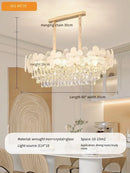 Axyaa Modern Minimalist Crystal Chandelier for Living Room, Bedroom, and Dining Room