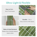Axyaa Decorative 3D Tile Sticker Peel Stick Backsplash Kitchen Wall Panel Waterproof
