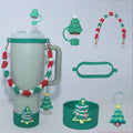 Axyaa 10mm Straw Cap Set for Stanley Tumbler Cup - 6pcs, Thermal Insulation, Christmas Gift