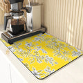 Axyaa Flowers Pattern Kitchen Absorbent Drying Mat: Stylish Table Decor & Accessory
