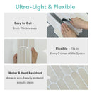 Axyaa 3D Fish Scale Tile Stickers, Matte Finish, 30cm x 30cm - Set of 10