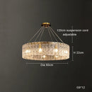 Axyaa Glass Chandelier: Luxury LED Lighting for Living Room